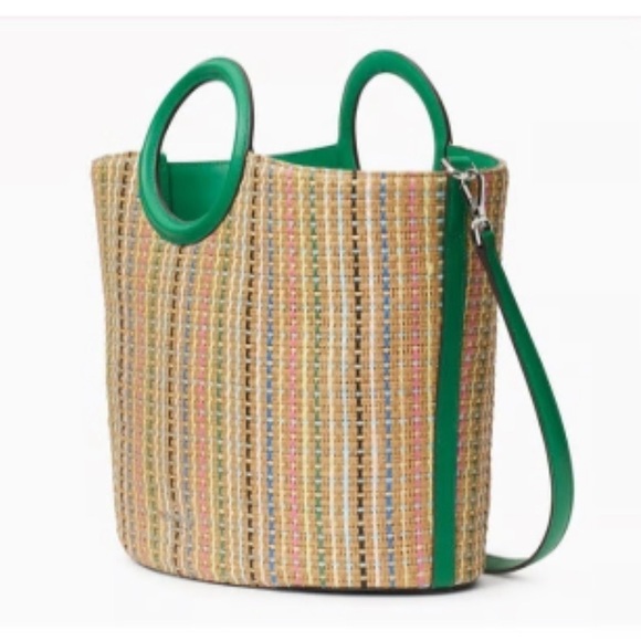 kate spade Handbags - KATE SPADE Jena Straw Large Tote crossbody drawstring satchel
